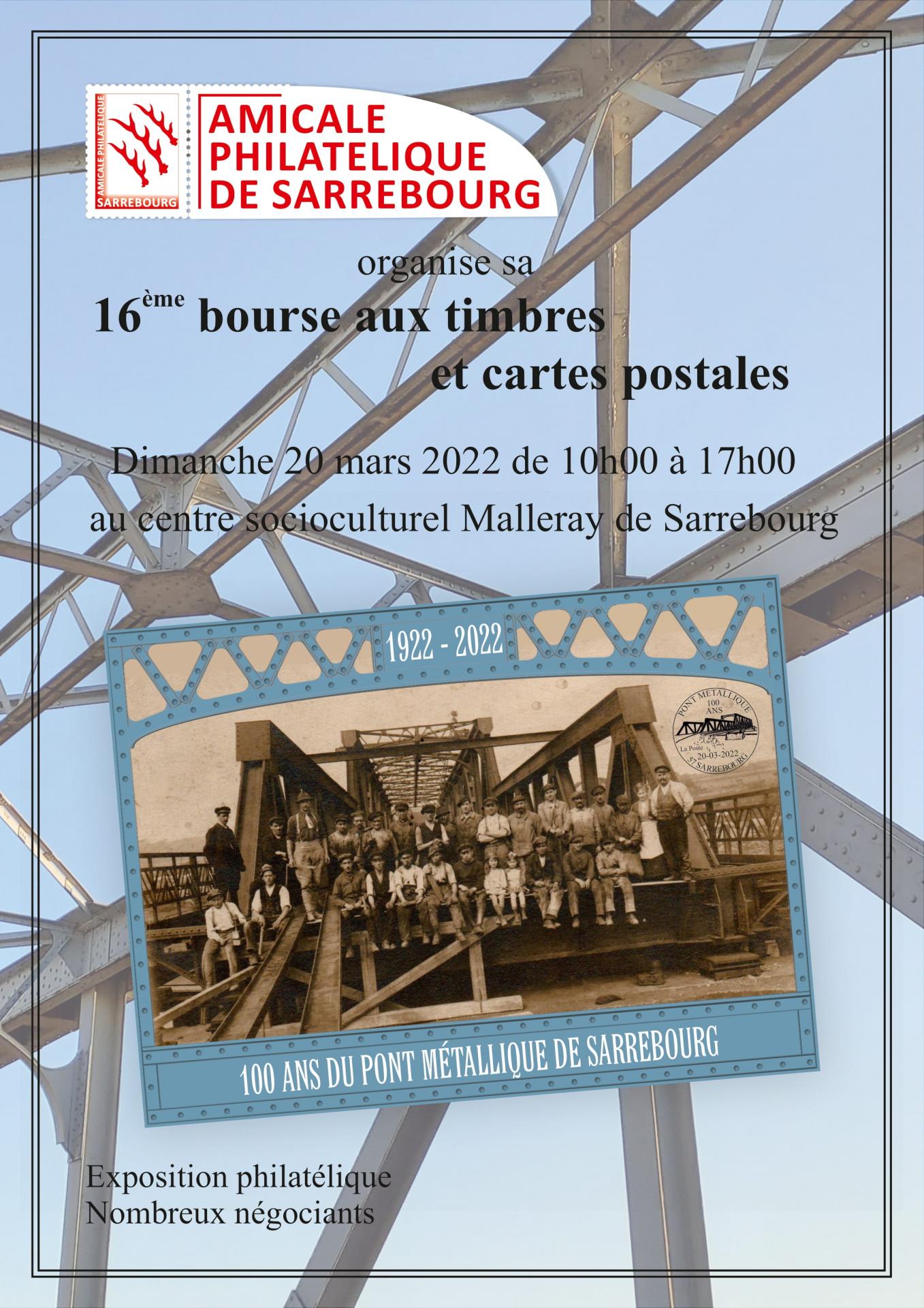 Sarrebourg pont metallique affiche 1